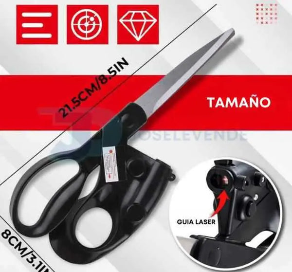 Tijeras de costura con guía laser