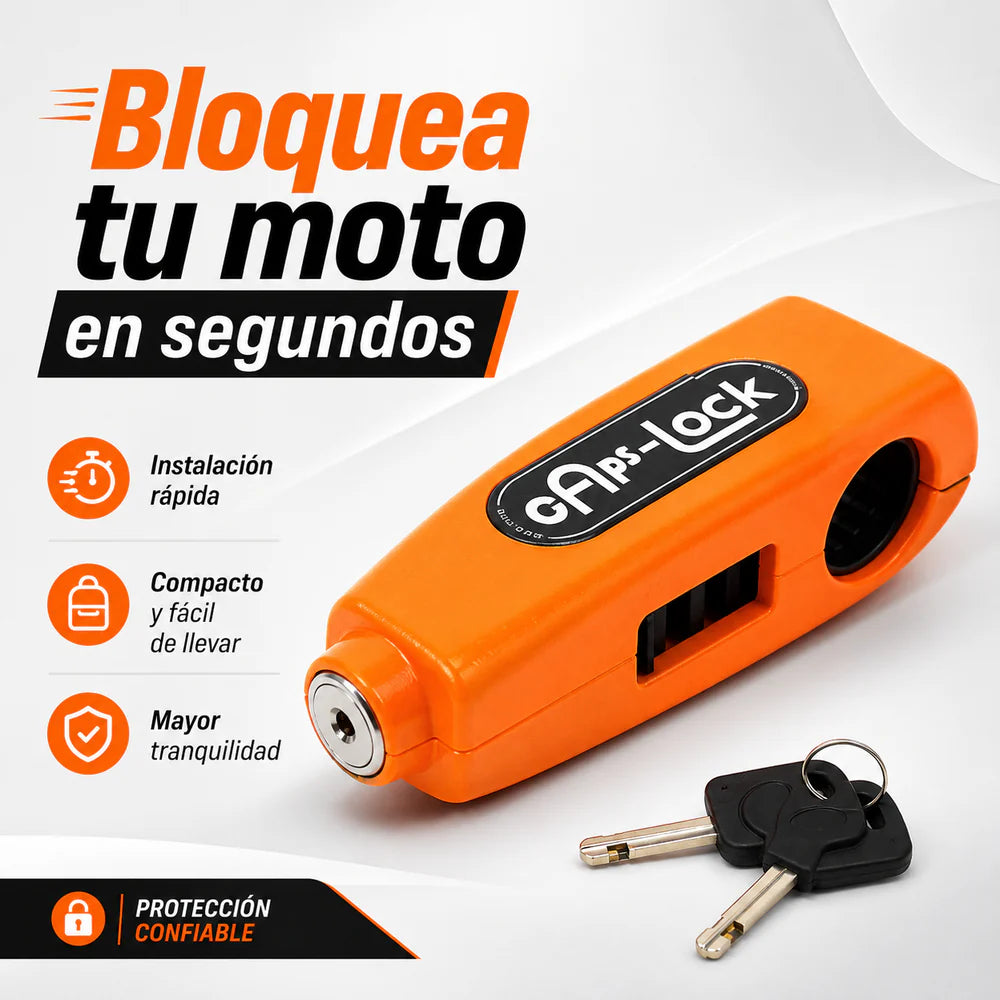 MotoLock® | Cierre de Seguridad para Manillar