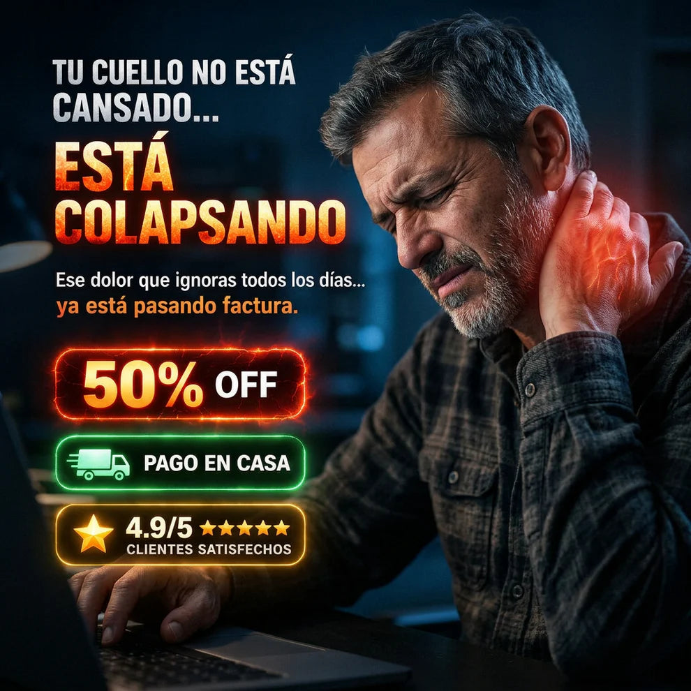 NeuroNeck Pro™ - Masajeador Cervical que Activa Puntos de Presión - Reduce Tinitus y Dolor Diario en Minutos