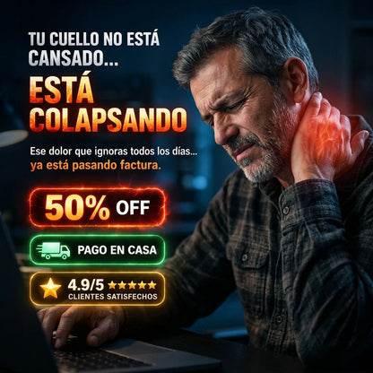 NeuroNeck Pro™ - Masajeador Cervical que Activa Puntos de Presión - Reduce Tinitus y Dolor Diario en Minutos