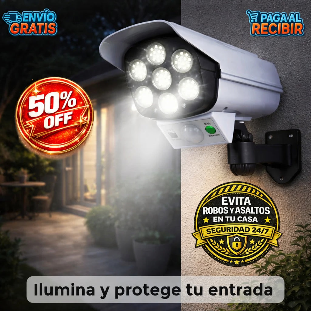 SecureLight™ 📸 - Foco solar seguridad 🚨