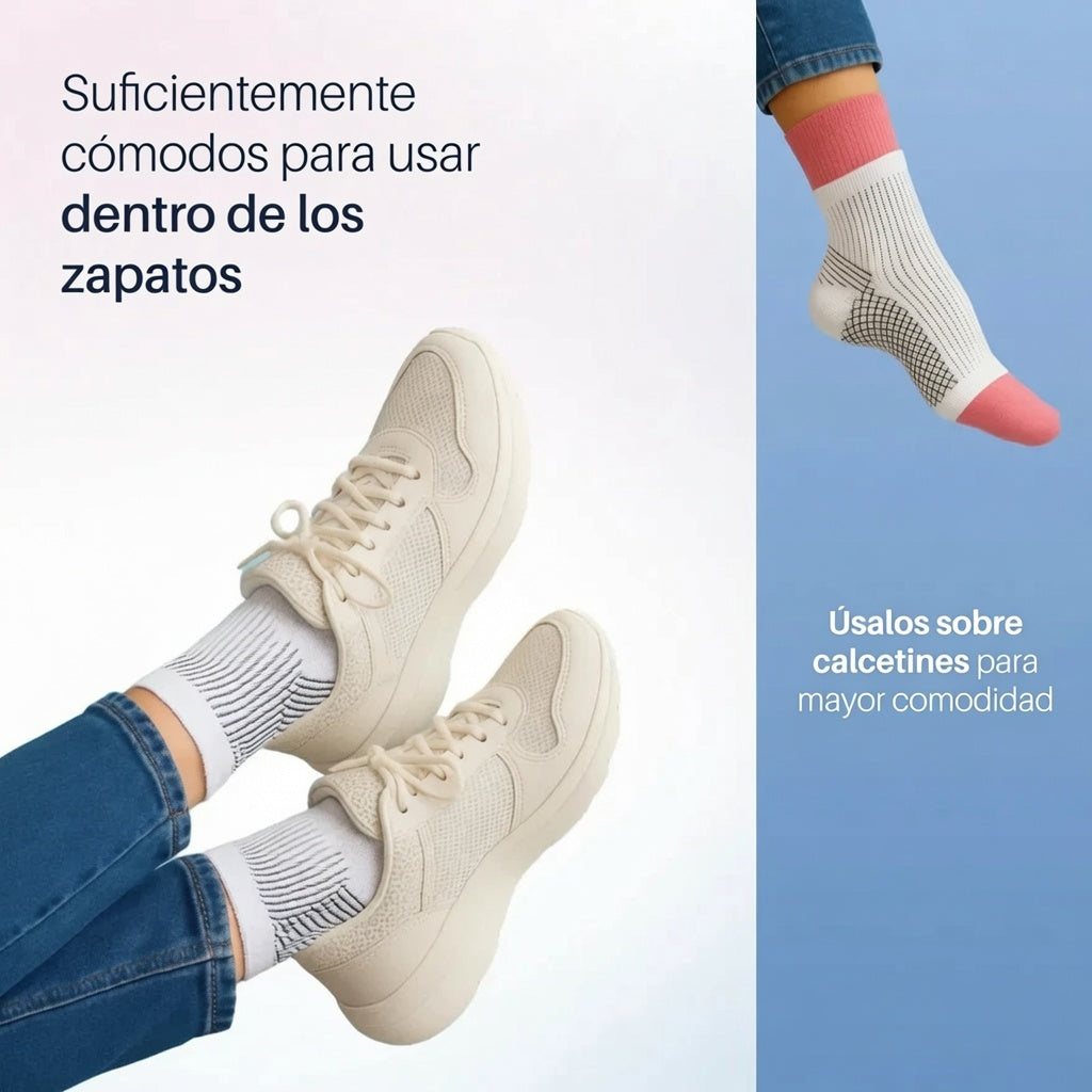 Medias De Compresión - Obtén Alivio Instantáneo De Pies Hinchados Y Adoloridos