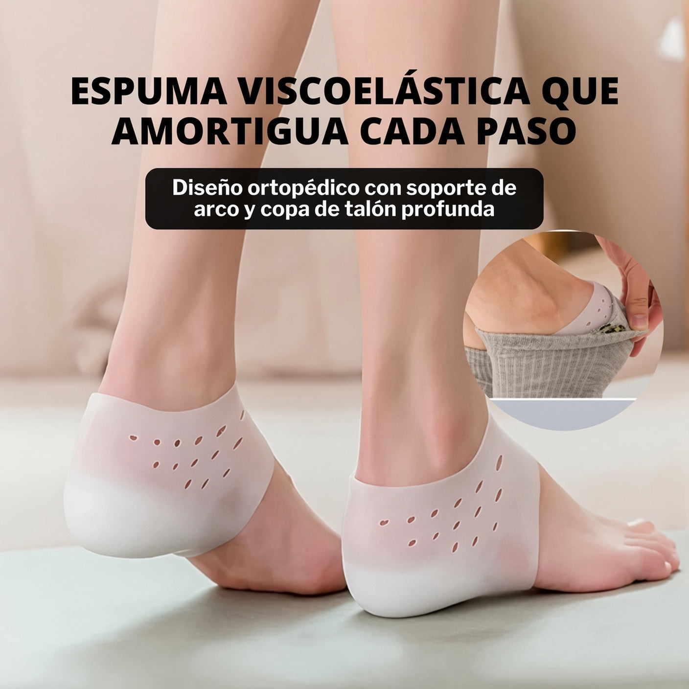 Plantillas Talón | Alivia el dolor, protege tus pies y camina con total comodidad