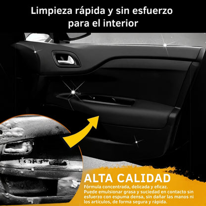 Limpiador Profesional de Tapiz y Plástico Para Auto 2x1