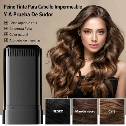 Herramienta aplicadora de tinte para el cabello con peine