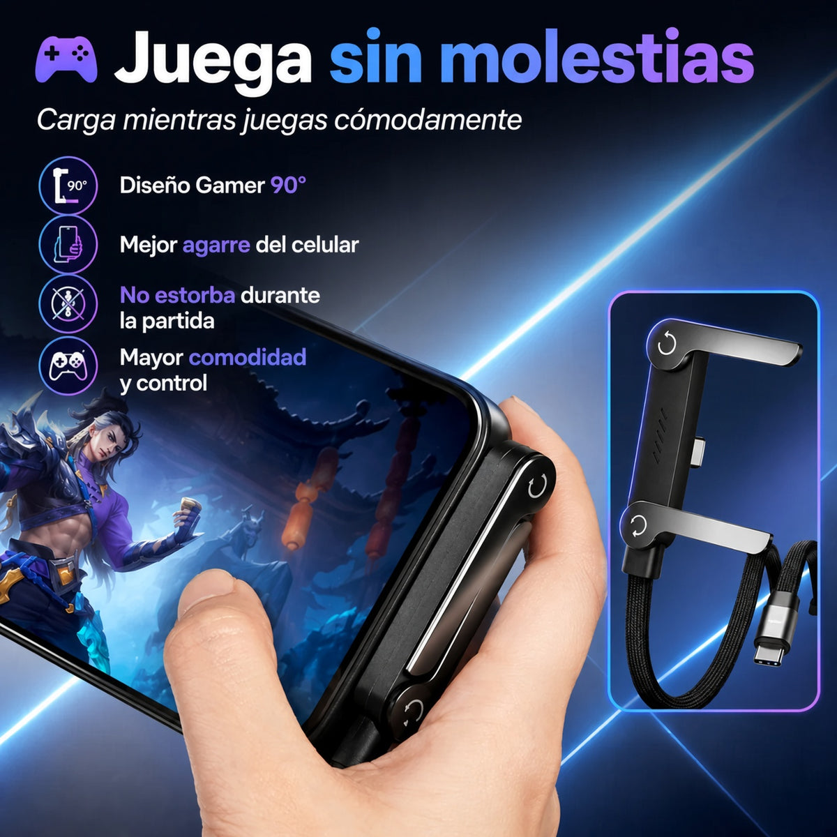 GameLink Pro 240W – Cable Gamer USB-C