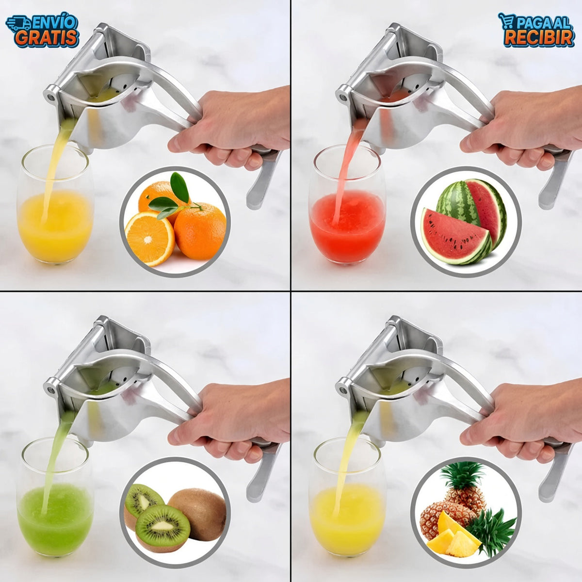 JuicePro™ 🍊 - Exprimidor de frutas metálico ✨