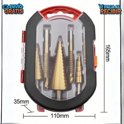 DrillPro™ 🔧 - Set brocas escalonadas 6 piezas ✨