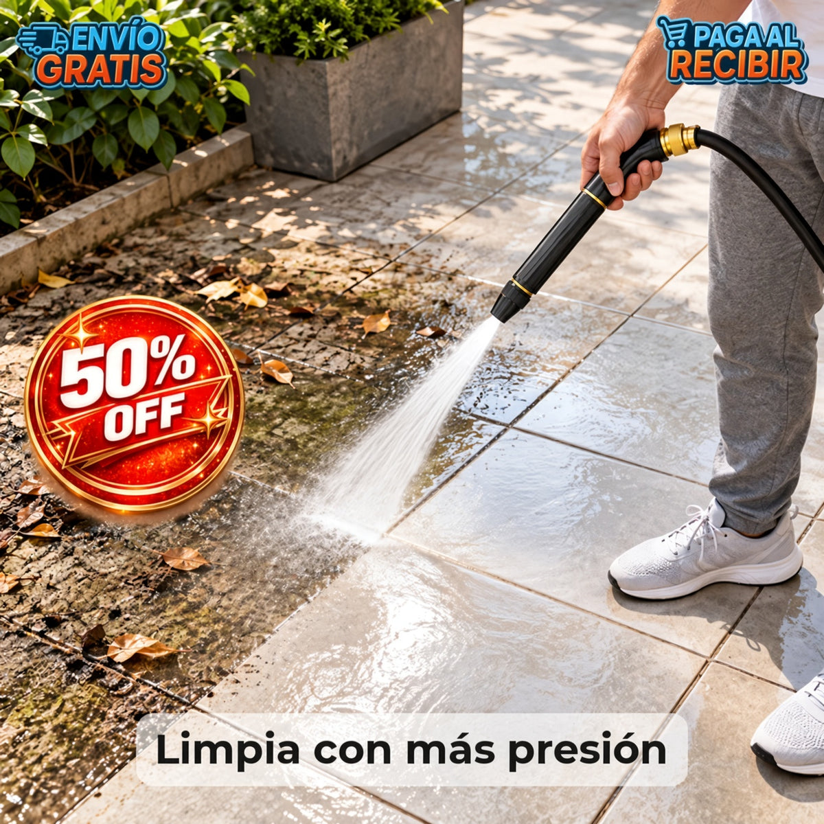 JetFlow™ 💦 - Pico manguera alta presión 🚿