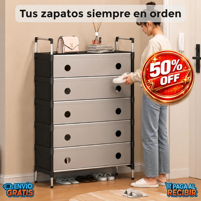 ShoeSpace™ 👟 - Zapatero de 6 niveles ✨