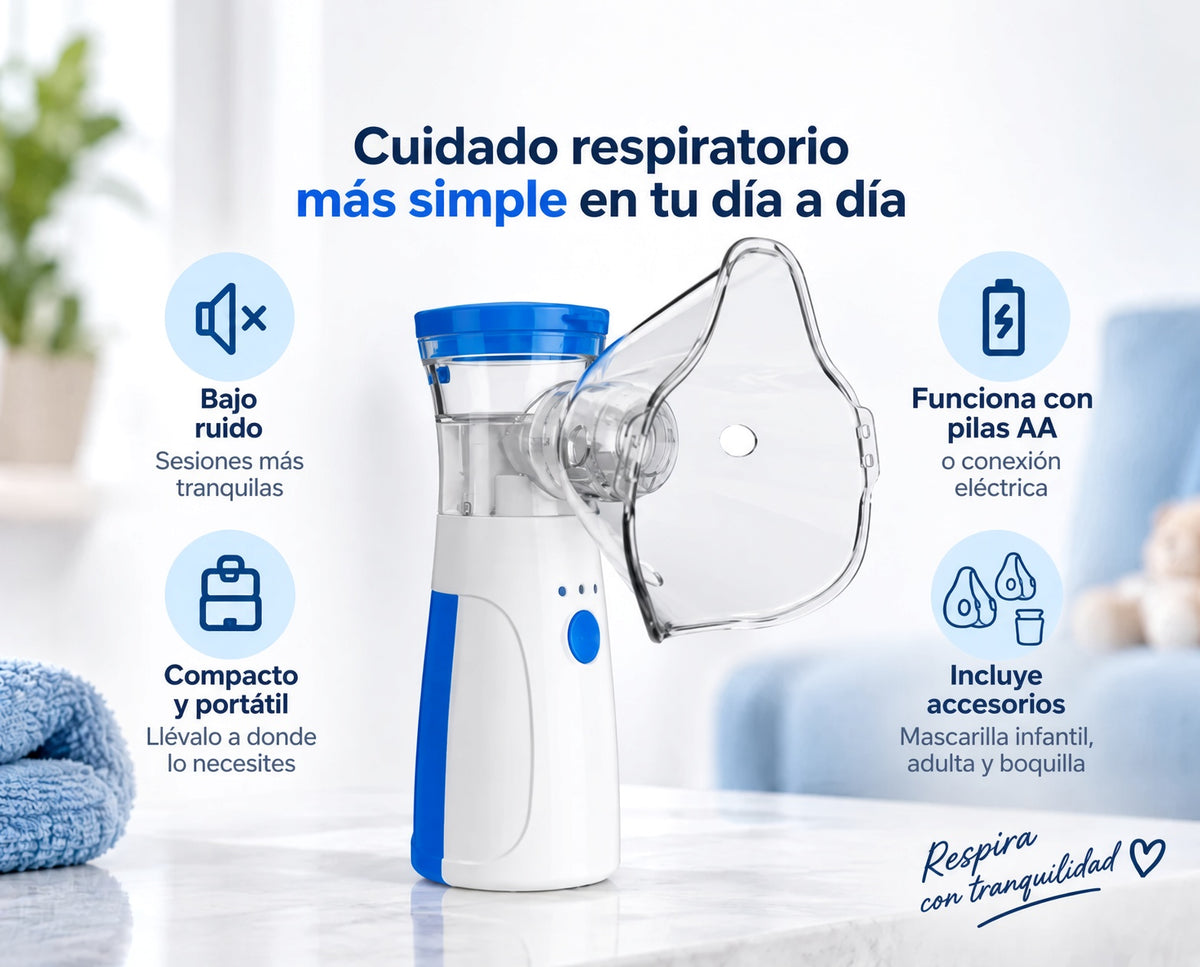 AeroMist Nebulizador Portátil - Lleva la salud de tu familia a otro nivel