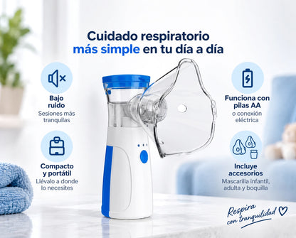 AeroMist Nebulizador Portátil - Lleva la salud de tu familia a otro nivel