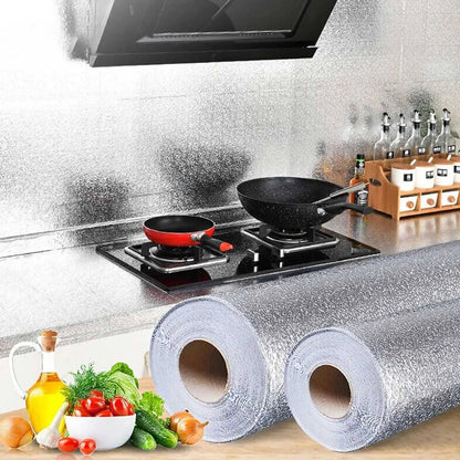 Adhesivo De Aluminio PREMIUM para Cocina de alta Calidad (60 cm x 3 mt)