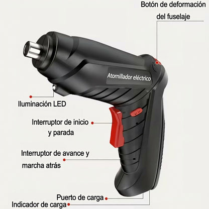PowerDrive™ | Destornillador Eléctrico Recargable