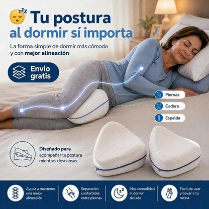 ErgoFlex Almohada Ortopédica — Duerme Sin Dolor de Cadera, Lumbar y Ciática
