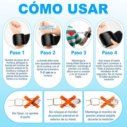Tensiómetro Digital de Muñeca - Control fácil desde casa.