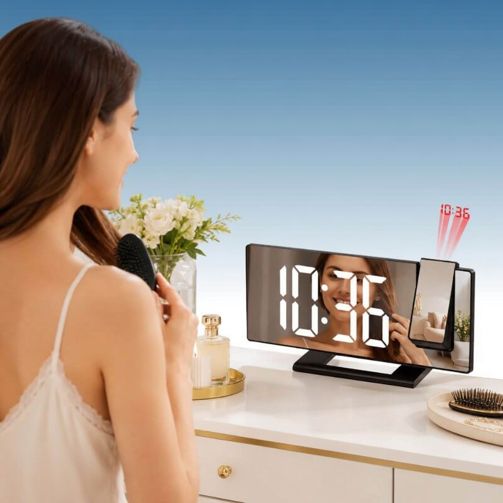 Reloj Proyector con Espejo
