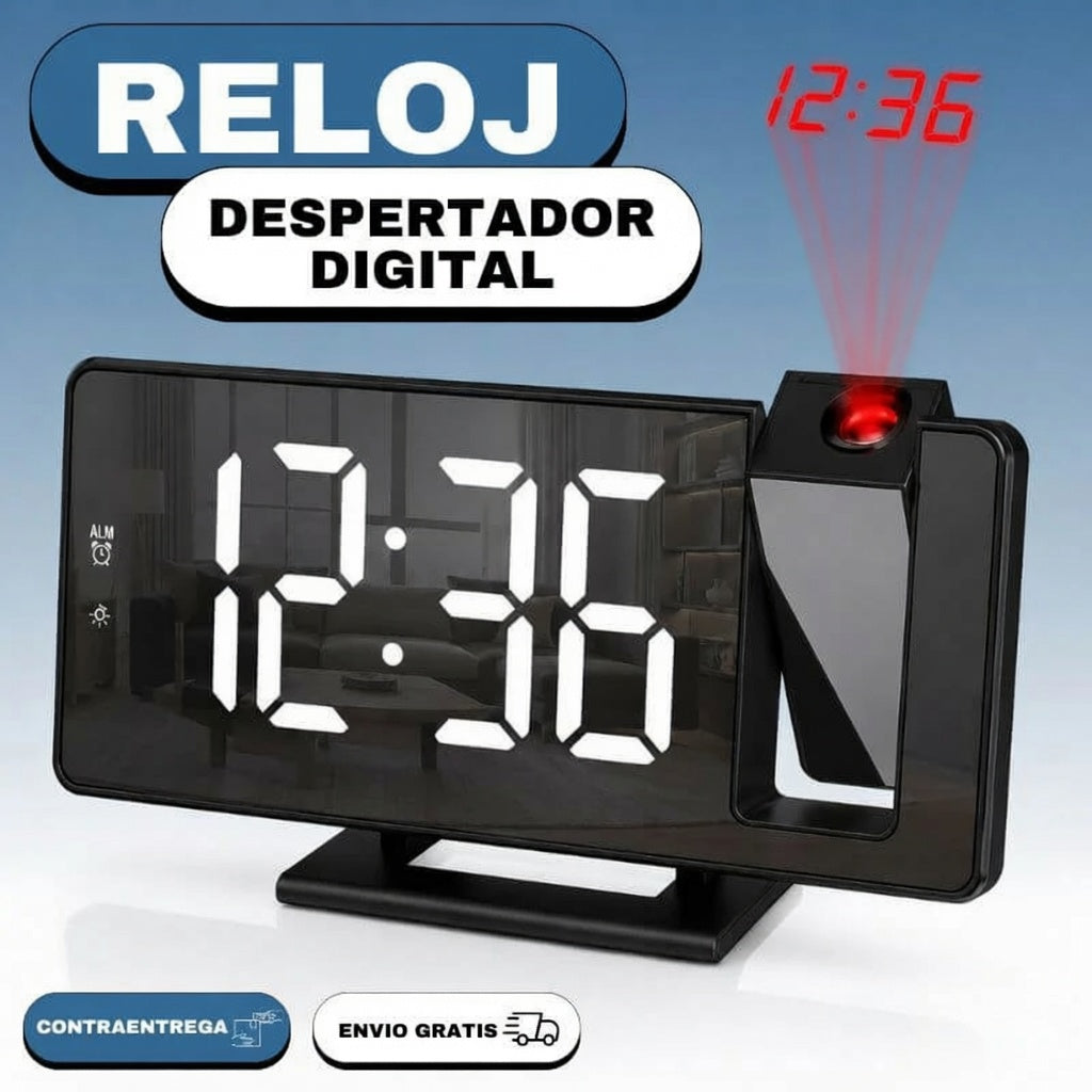 Reloj Proyector con Espejo