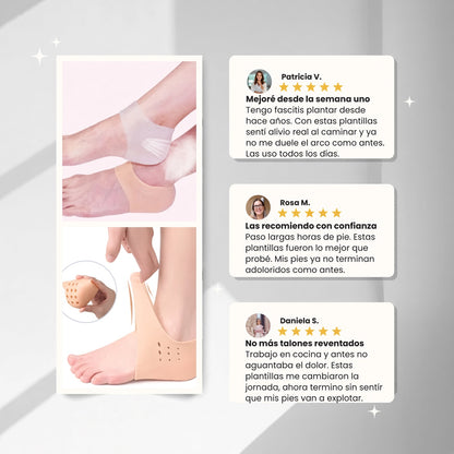 Plantillas Talón | Alivia el dolor, protege tus pies y camina con total comodidad