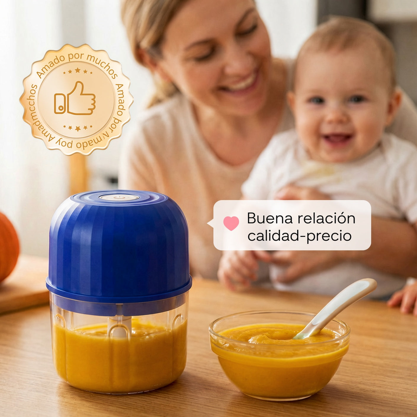 Mini Picadora Eléctrica de Alimentos Eficiente e Inalámbrica