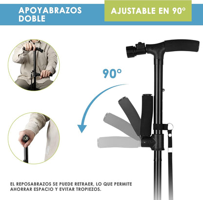 Bastón Plegable con Luz LED
