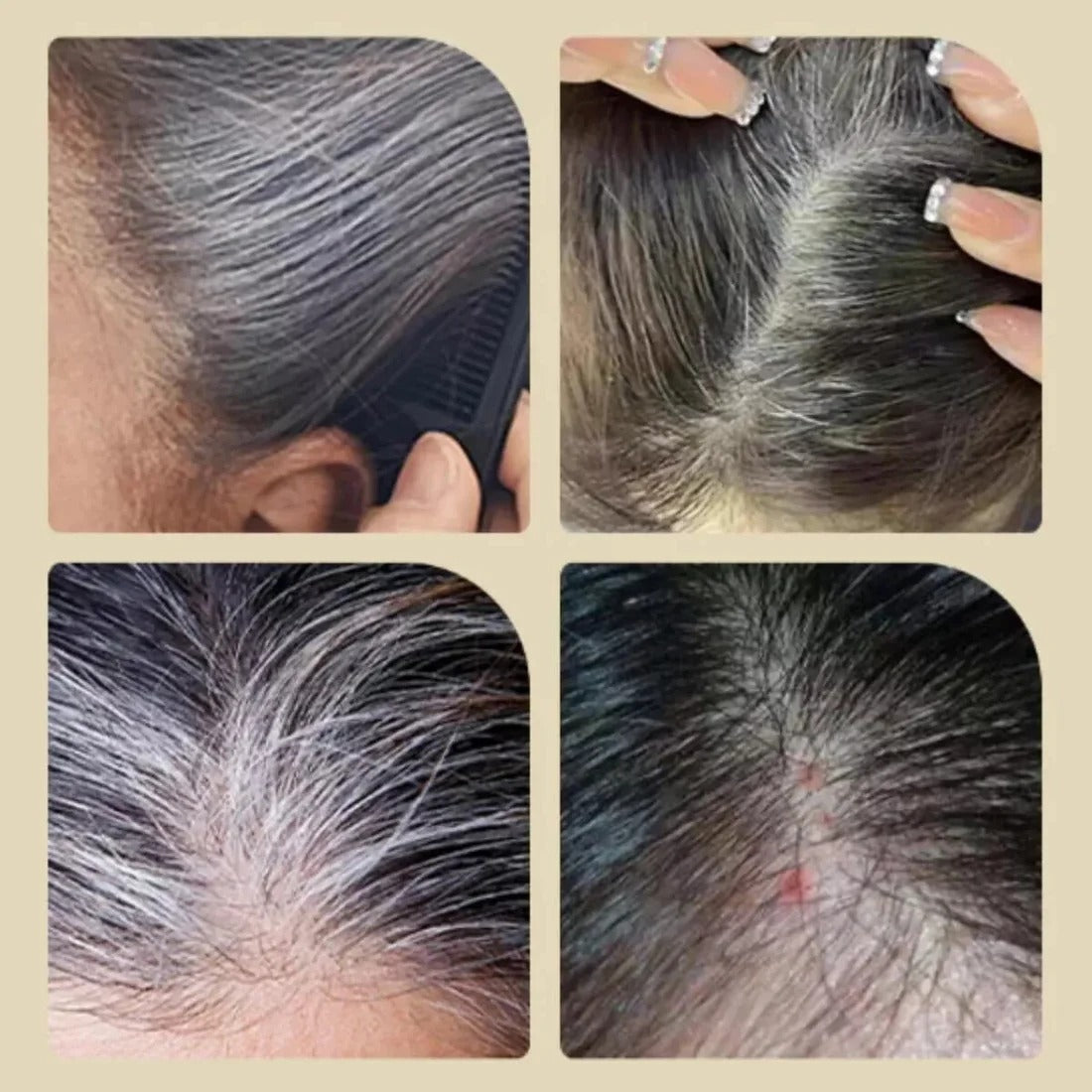 Herramienta aplicadora de tinte para el cabello con peine