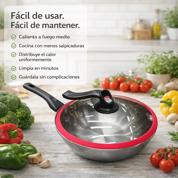 Wok Maestro de Cocina Duradero