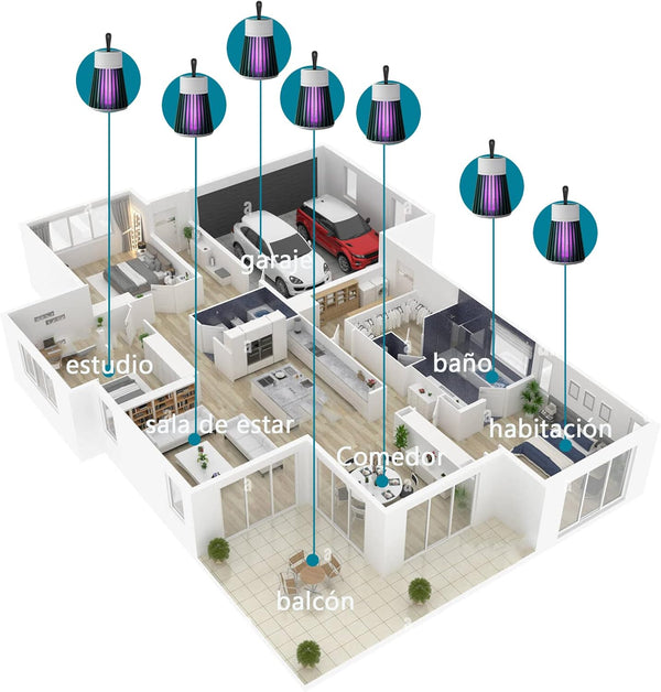 Lámpara UV Anti-Mosquitos Recargable