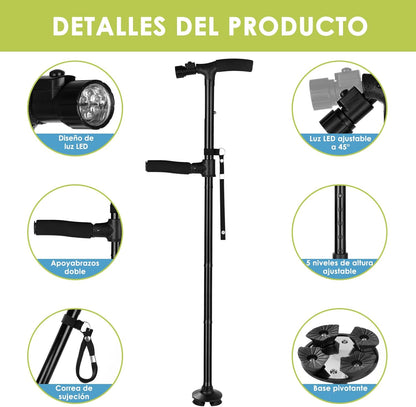 Bastón Plegable con Luz LED