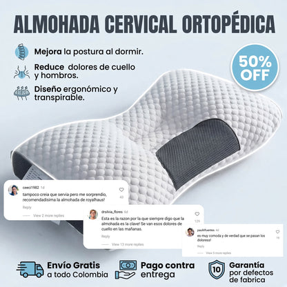 Orthopedic Sleep™ Almohada Ortopédica - Despídete de tus molestias musculares en una noche