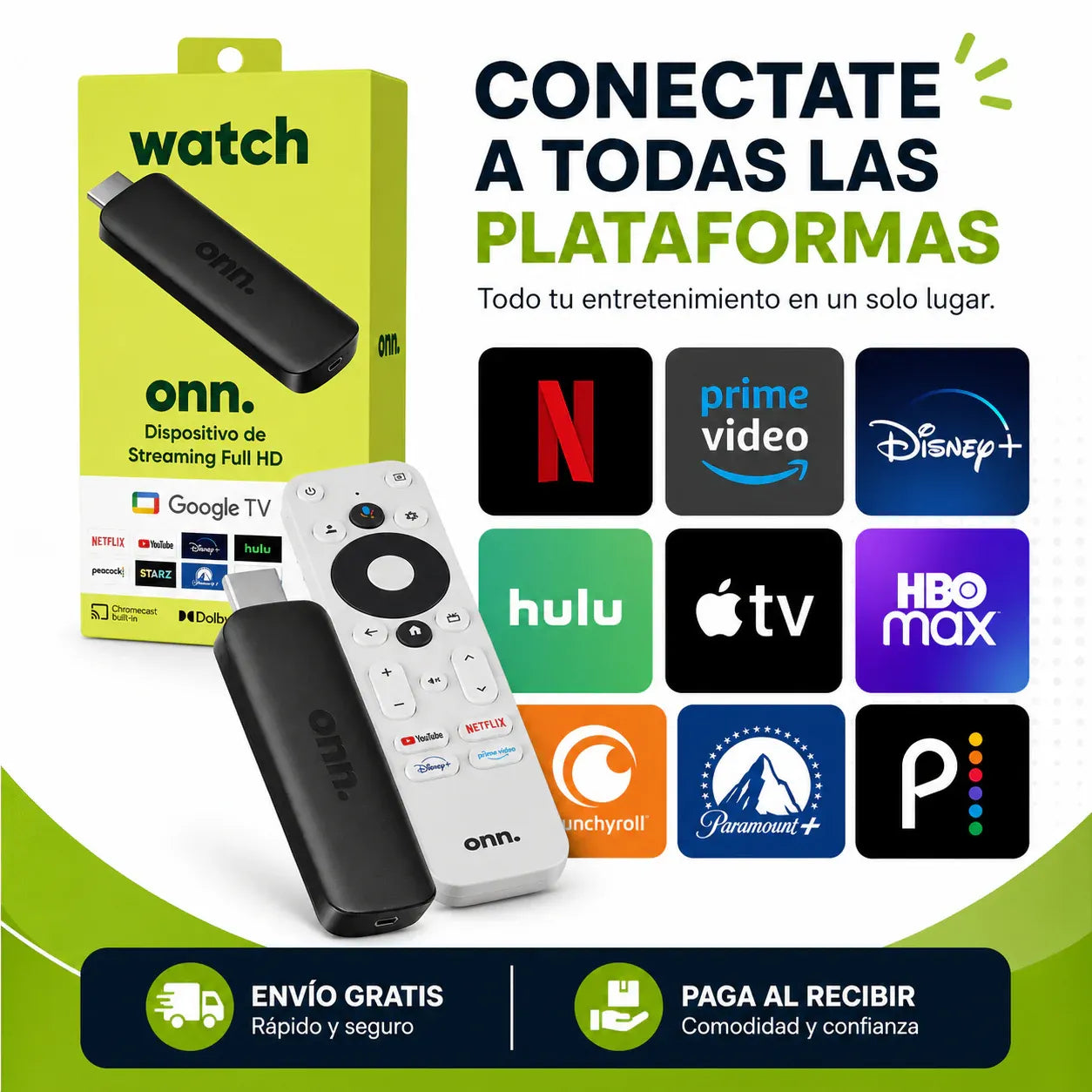 Watch Onn HD® - 🎬 convertir cualquier TV en Smart TV