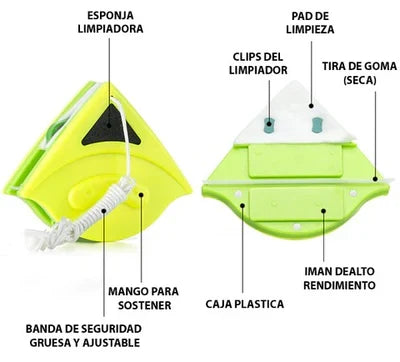 Limpiador Magnético de Ventanas Doble – CaraMagClean®