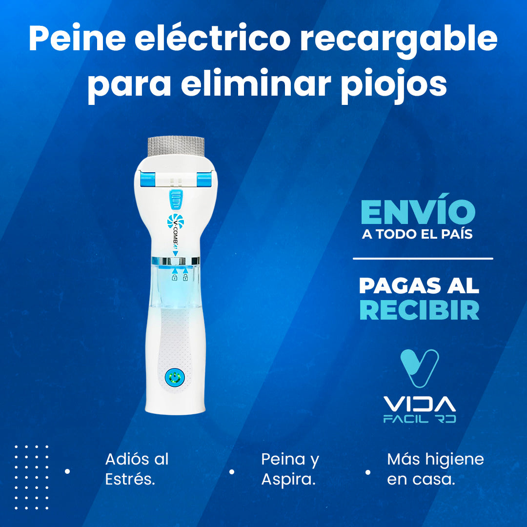 Peine para eliminar piojos sin quimicos V-COMB™