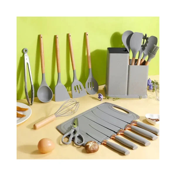Set Utensilios Cocina de Siliconados X 19