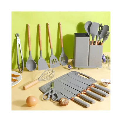 Set Utensilios Cocina de Siliconados X 19
