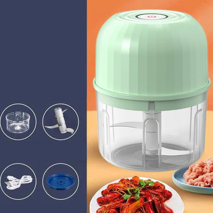 Mini Picadora Eléctrica de Alimentos Eficiente e Inalámbrica