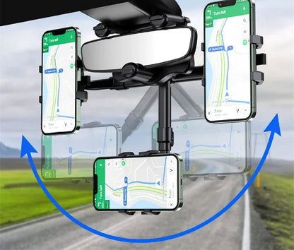 Soporte de teléfono retráctil y giratorio 360° para celular