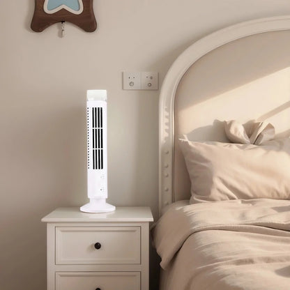 Ventilador Portátil de Torre LED USB | Sin Aspas, Silencioso y Seguro para Casa y Oficina