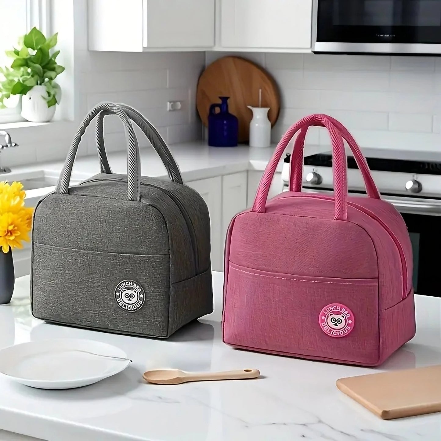 Lonchera Térmica de Tela Oxford | Bolsa Aislante Portátil