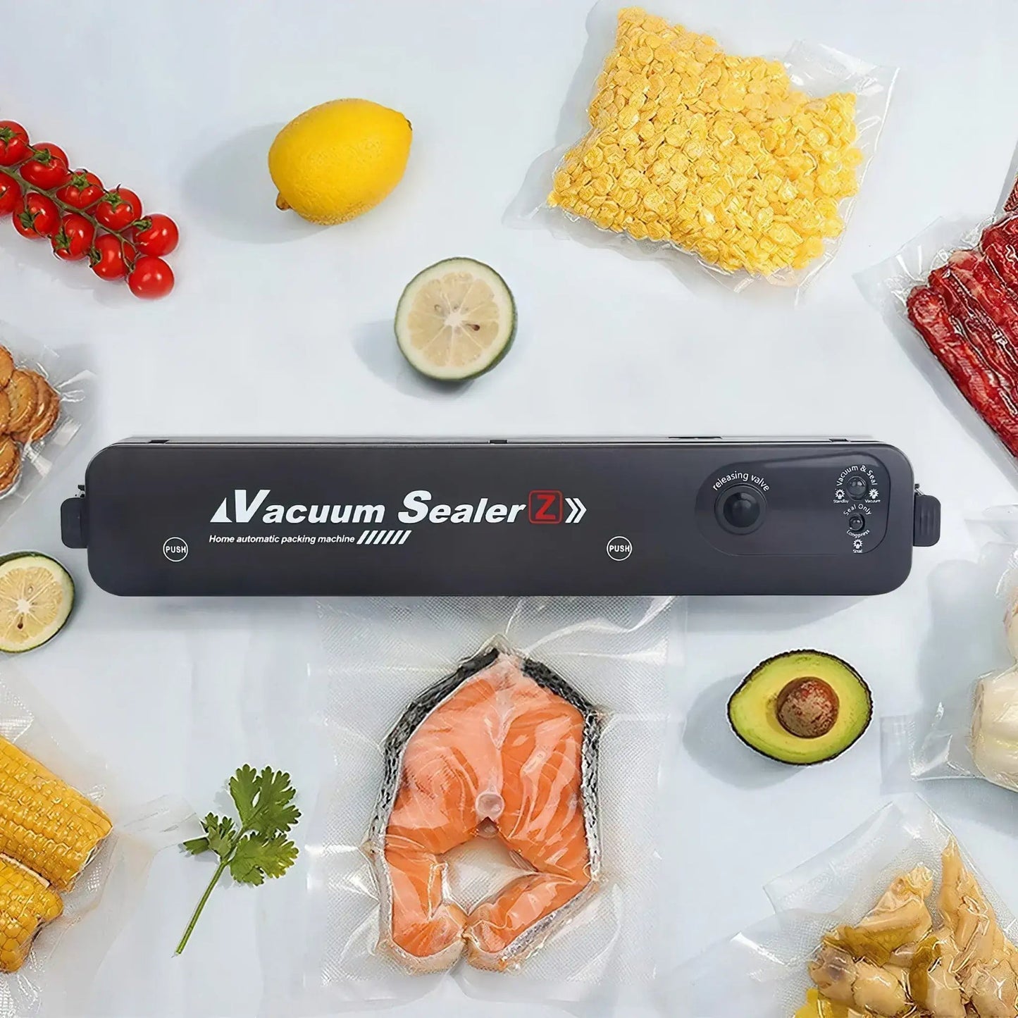 Selladora de alimentos al vacío SEALER Z® ♻️ SOLO X HOY 125 Bolsas BIODEGRADABLES GRATIS (8mts)